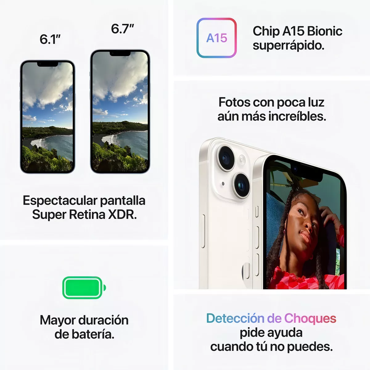 Apple iPhone 14 (128 GB)-Medianoche