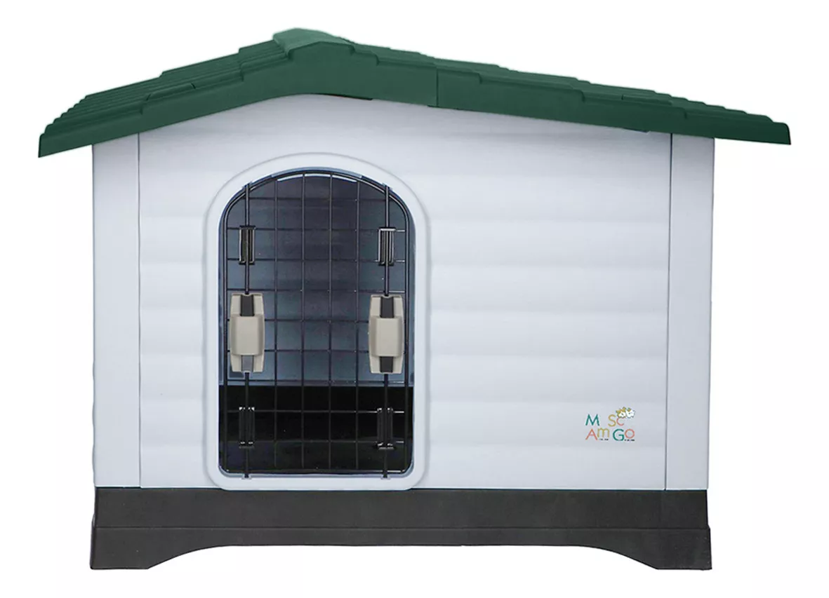 Casa Para Perro Con Puerta Razas Medianas Térmica 91x69x66cm