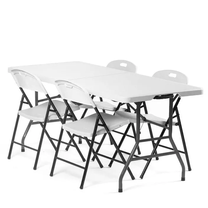 La mesa rodante y 4 sillas COMBO