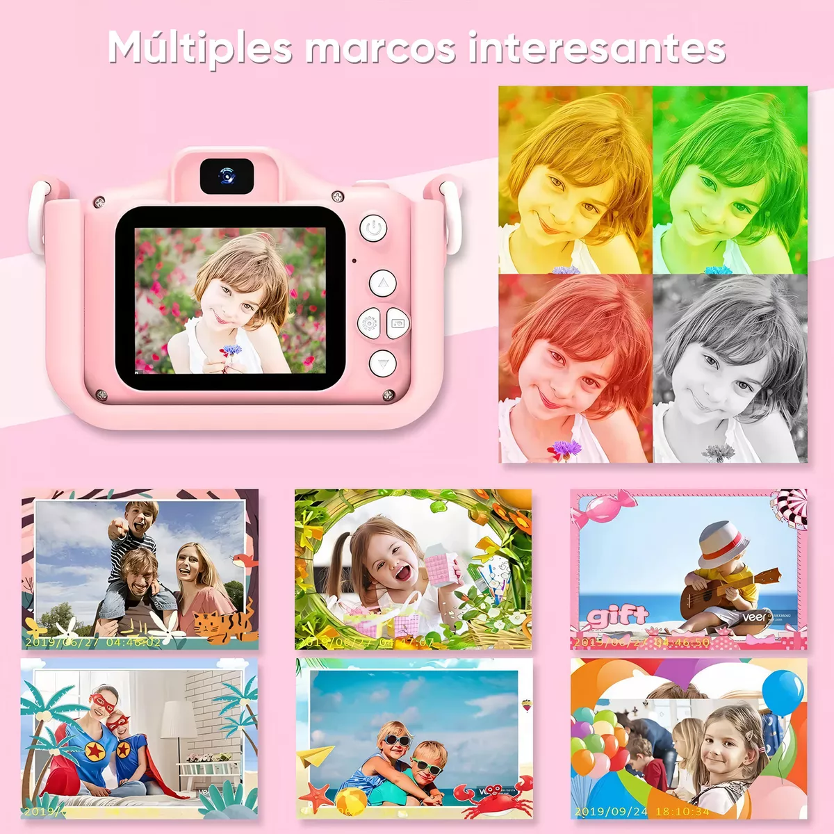 Cámara Digital Para Niños Video Regalo Jueguete C/tarjeta Sd