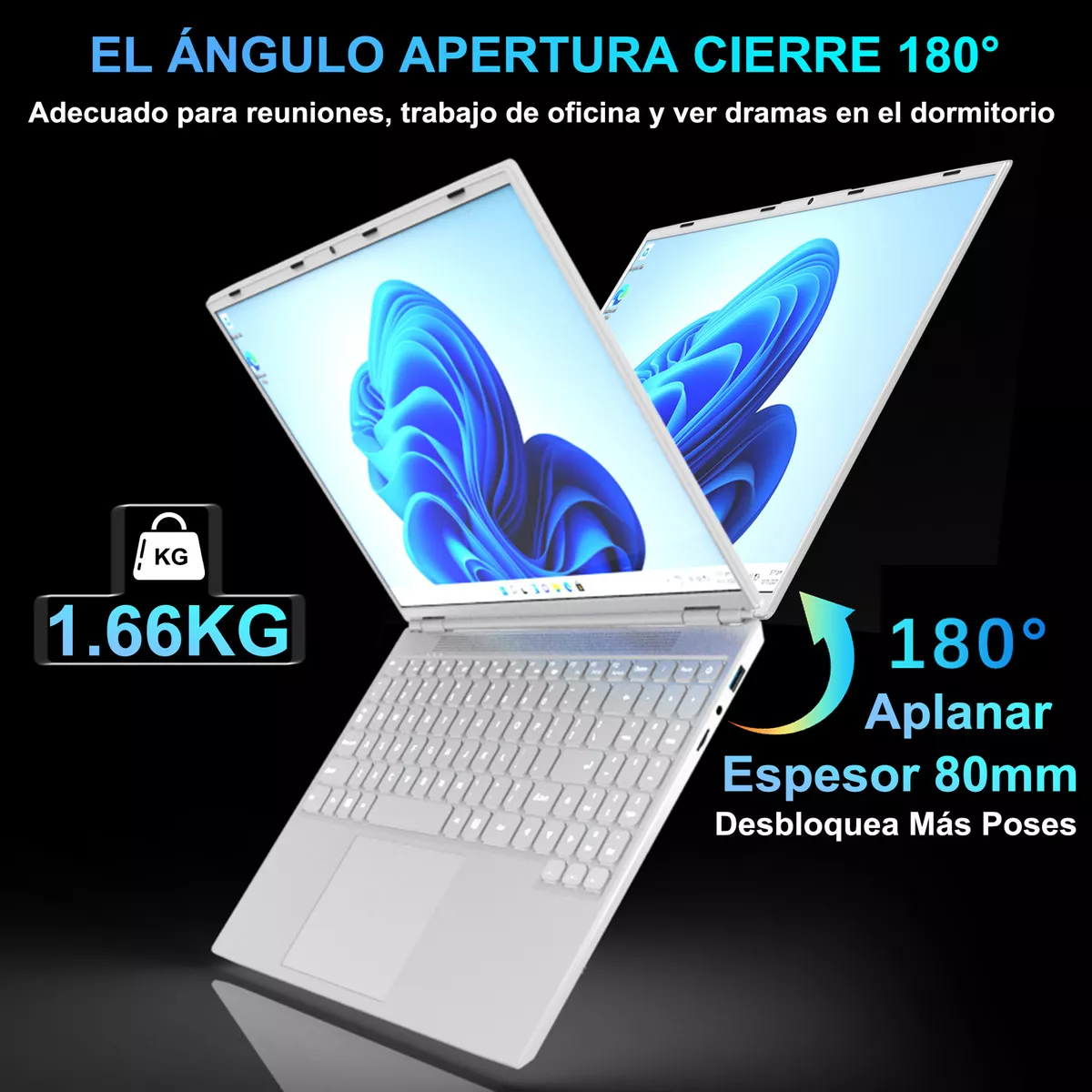 Ultrabook Bigview Xbook Plateado 16 Inch Laptop Gamer Intel Celeron N5095 Notebook 8gb De Ram 512gb Ssd Intel Uhd Graphics 600 Top 60 Hz 1920x1200px 16:10 Windows 11 Pro Plateada