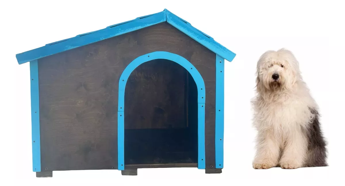 Casa Para Perro Tamaño Husky Impermeabilizada Regalo Cadena