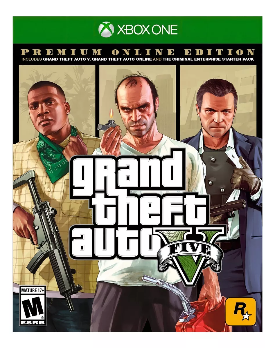 Grand Theft Auto V GTA Premium Edition Rockstar Games Xbox One Físico