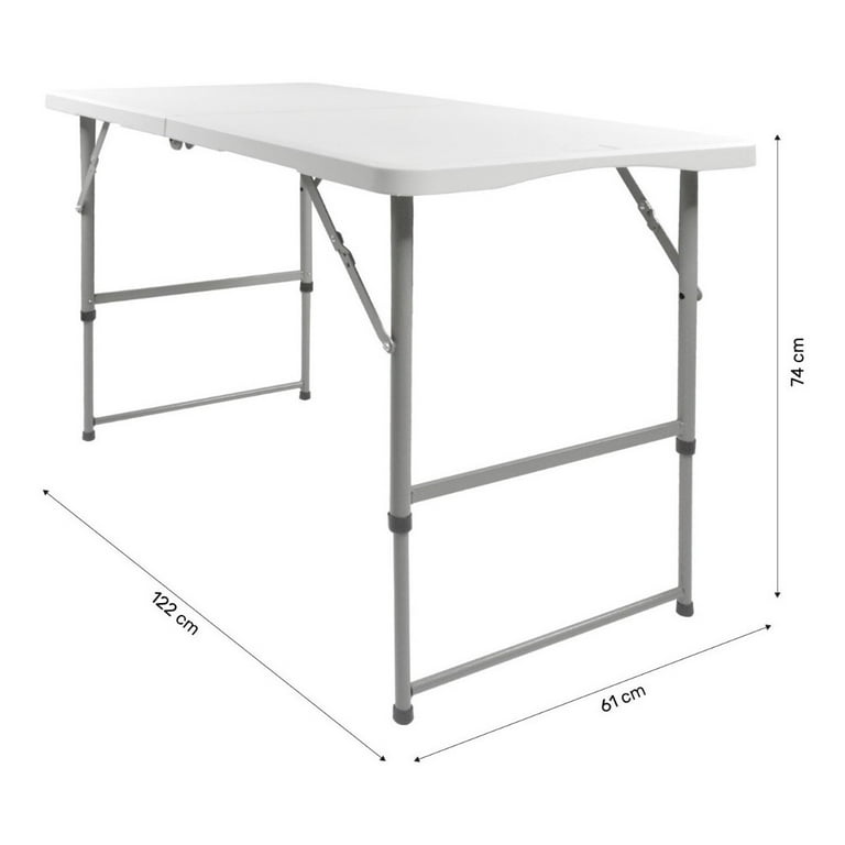 Mesa Plegable 122 cm Jardimex Rectangular
