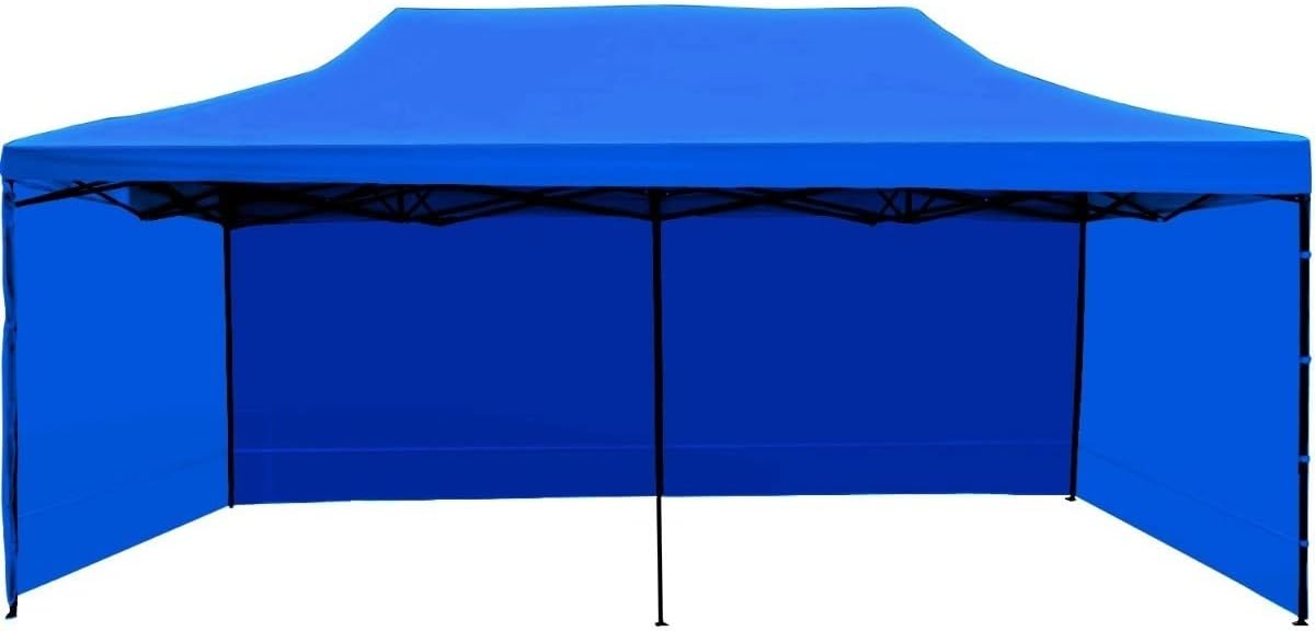 Carpa Plegable Toldo 6x3m Paredes Jardin Auto Lona Impermeable Resistente Excelente Calidad Azul