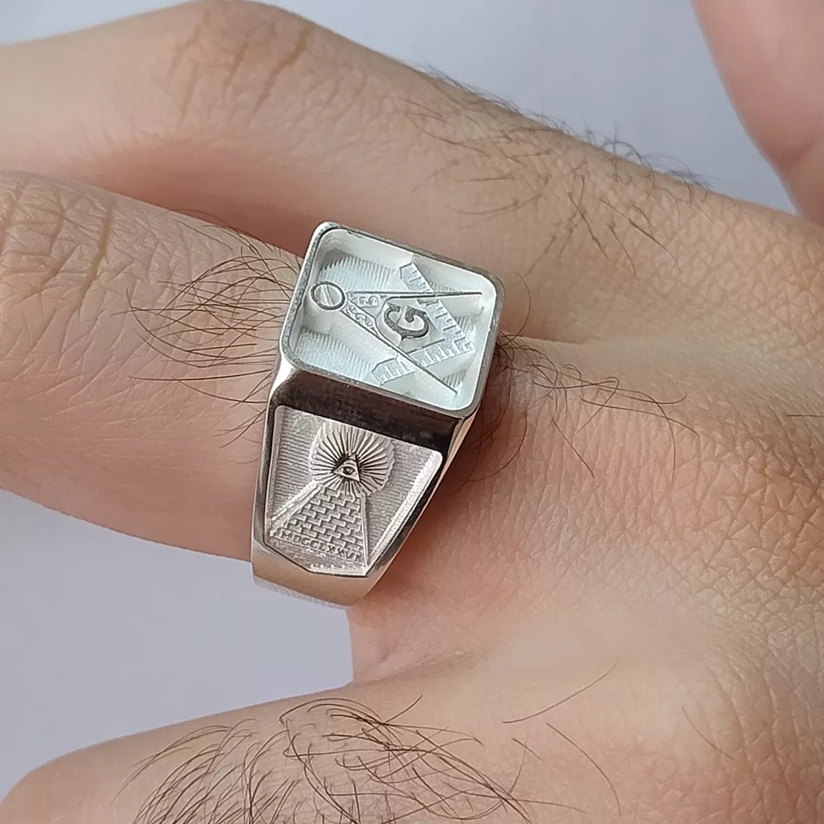 Anillo De Los Masones En Plata Ley.925