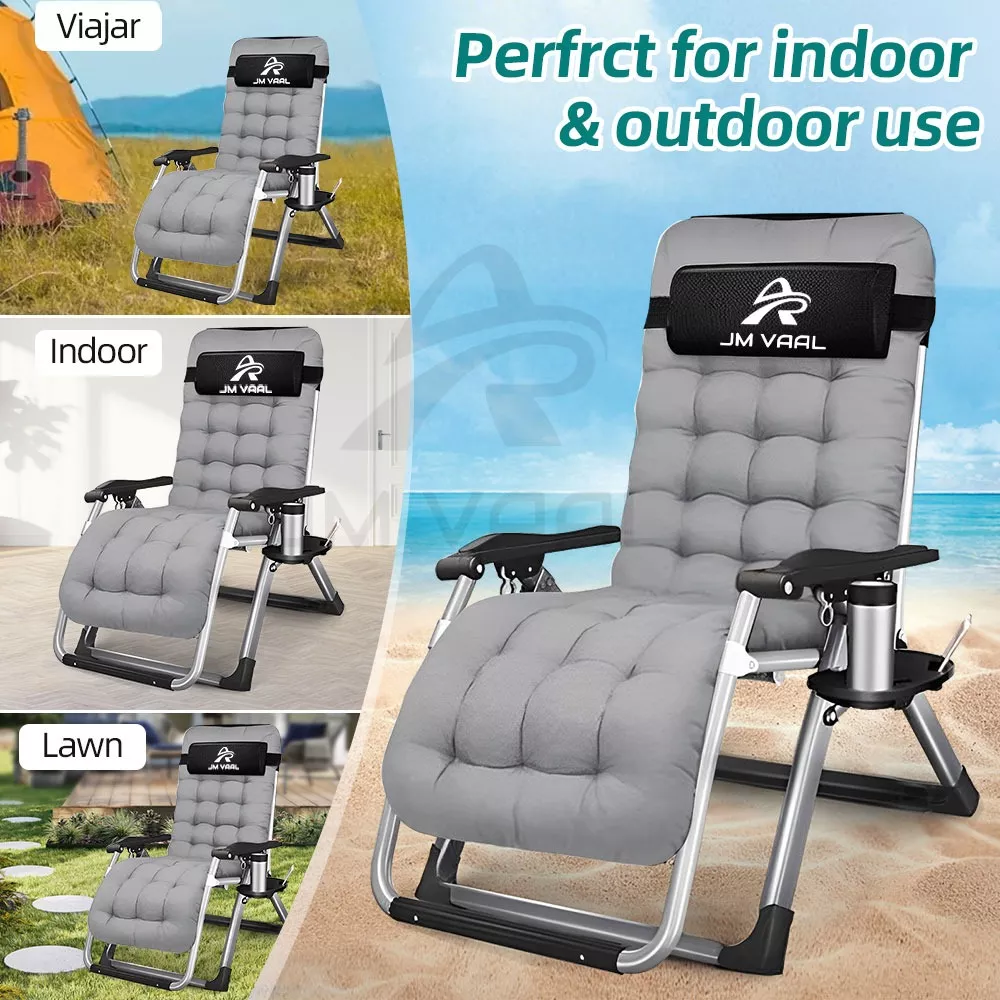 Silla Camastro Plegable Ajustable En 180 Con Colchón Jm Vaal