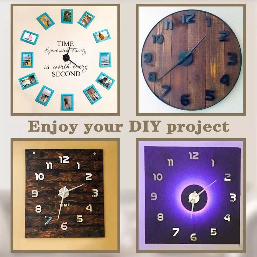 Reloj De Pared Con Diseño 3d Moderno Grande Plata Números