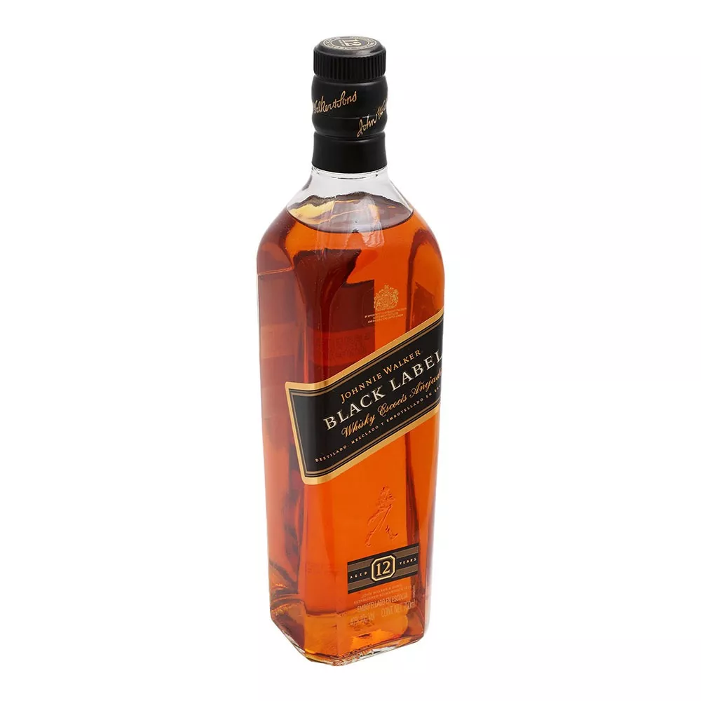 Johnnie Walker black label blended scotch whisky 1 L