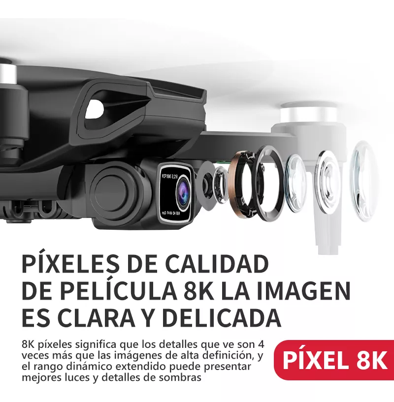 Mini Drone Con Cámara L900 Gps Fpv Profesional Control 4k Hd