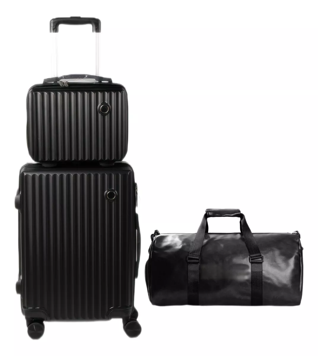 Set Maletas Rígidas kit Viaje Mano Avion 20in 4 Ruedas 360°