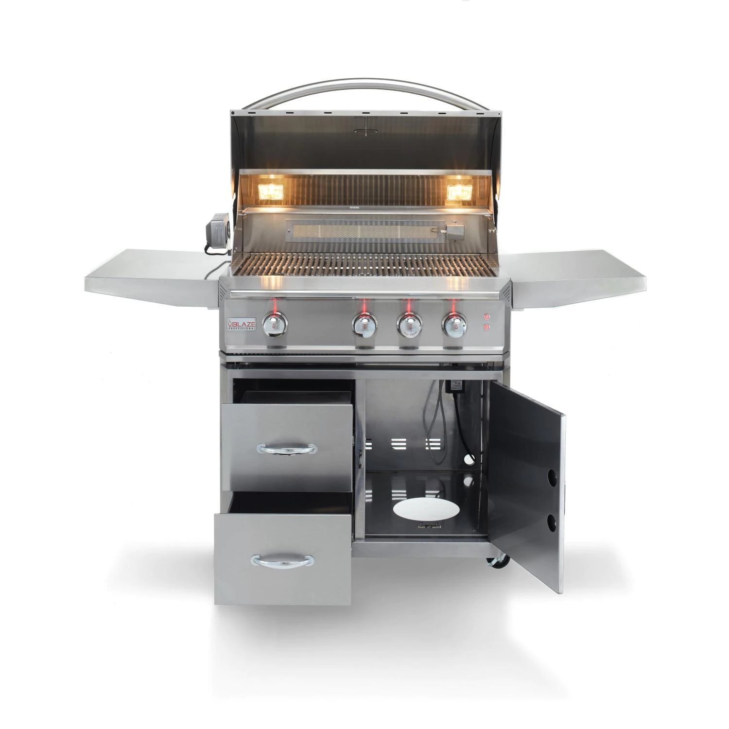 Blaze Professional LUX Parrilla de gas propano de 34 pulgadas con quemador infrarrojo trasero-BLZ-3PRO-LP