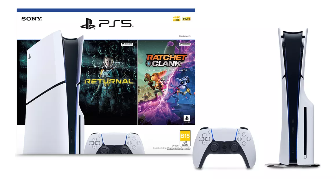 Playstation 5 Slim Standard 1tb Bundle Con 2 Juegos Físicos