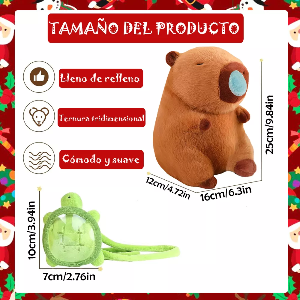 Juguetes Peluche Para Capibara Kawaii Regalos Para Niño 25cm