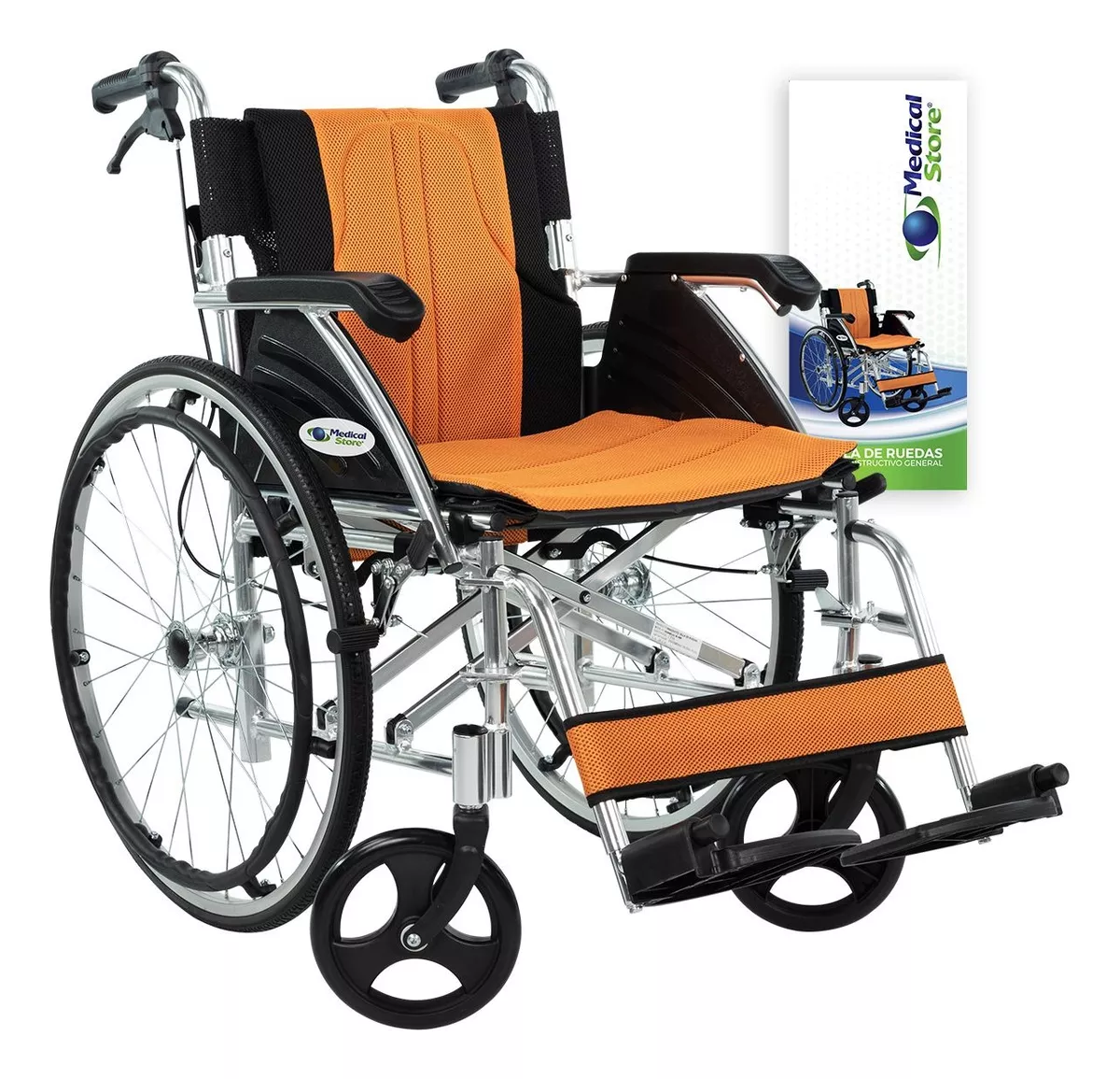 Silla De Ruedas Plegable Aluminio Descansapies Envio Gratis