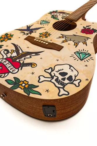 Guitarra Electroacustica Bamboo Harmony Old School 41 Con Funda