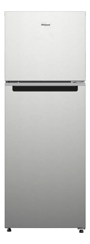 Refrigerador con freezer Whirlpool Top Mount WT1130M color acero inoxidable con capacidad de 320L 127V