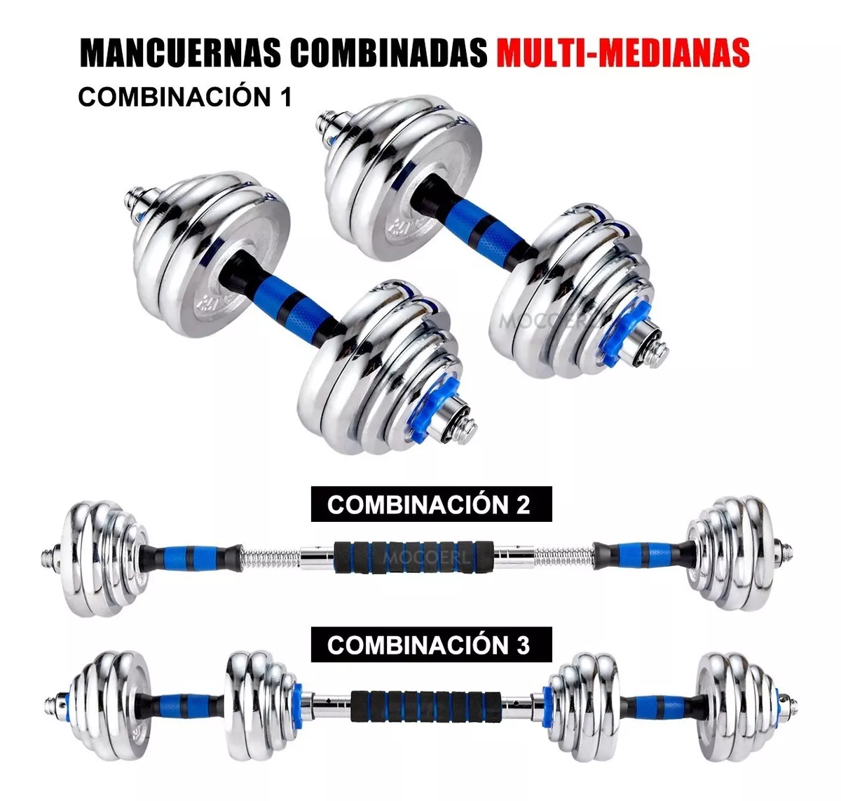 kit De Mancuernas Barra Con Pesas Para Gimnasio, 30 Kg