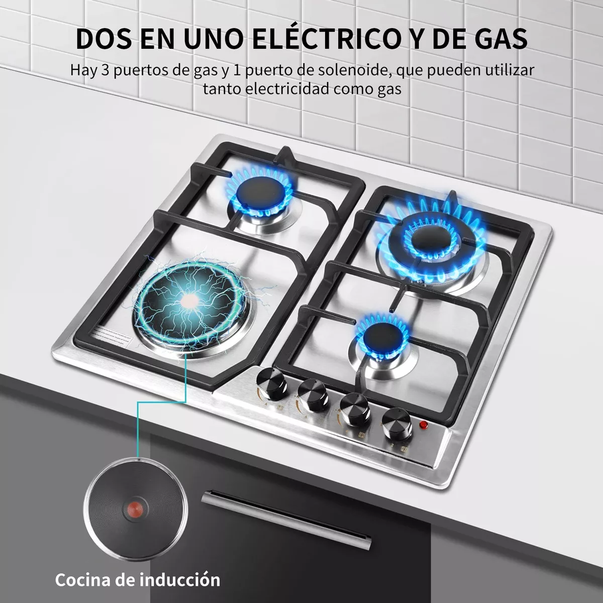 Parrilla A Gas Estufas Electrica Empotrable Acero Inoxidable