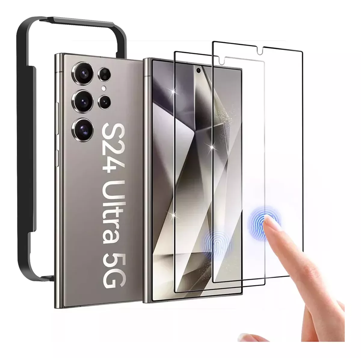 2 Micas Cristal Templado 9h Para Samsung Galaxy S24 Ultra