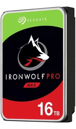 Disco Duro Para Nas Seagate Ironwolf Pro 3.5 16tb Sata Iii color Negro