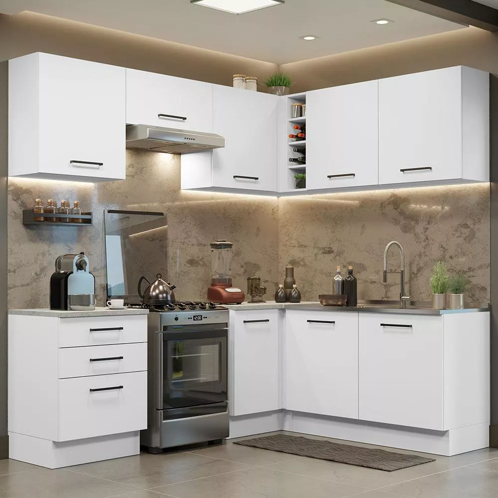 Mueble De Cocina Integral Esquinero 399cm Agata Madesa 02 B