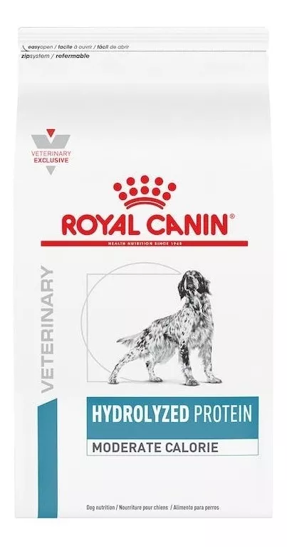 Royal canin veterinary diet canine hydrolyzed protein moderate calorie alimento para perro adulto todos los tama&ntilde;os sabor mix en bolsa de 11.5kg