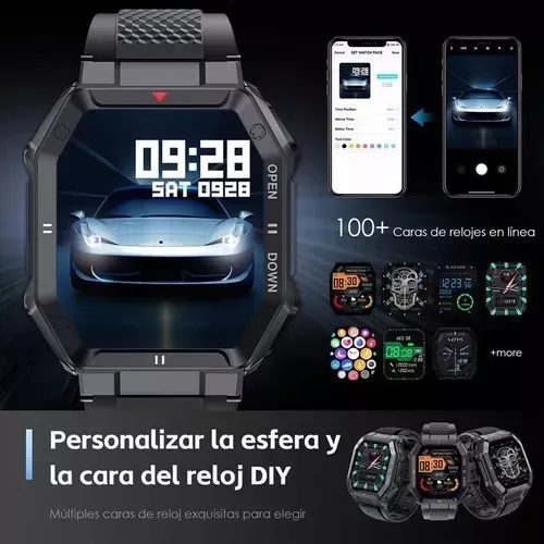Reloj Inteligente 1.85 Ips 5atm Militar Impermeable P/hombre
