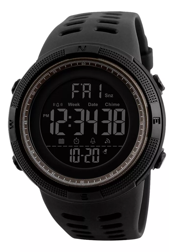 Redlemon Reloj Deportivo Militar con Pantalla Digital, Resistente al Agua, Pantalla Retroiluminada, con Cron&oacute;metro, Alarma, Dual Time, Temporizador, Correa Ajustable, Modelo 1251