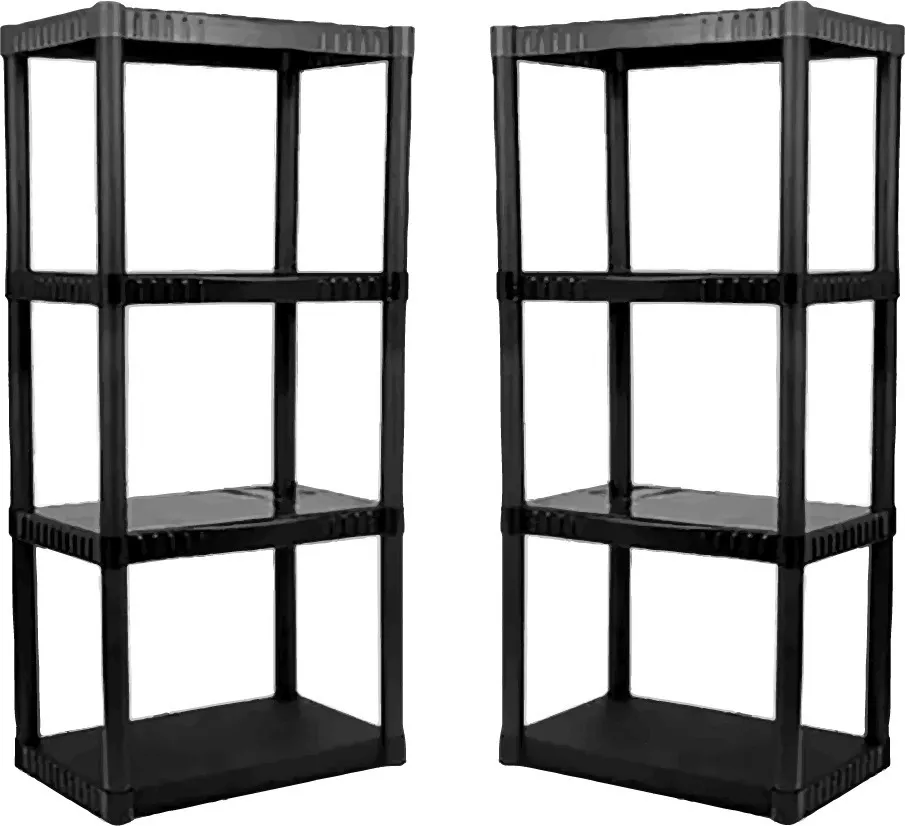 2 Estantes Plásticos De 4 Repisas, Pretul