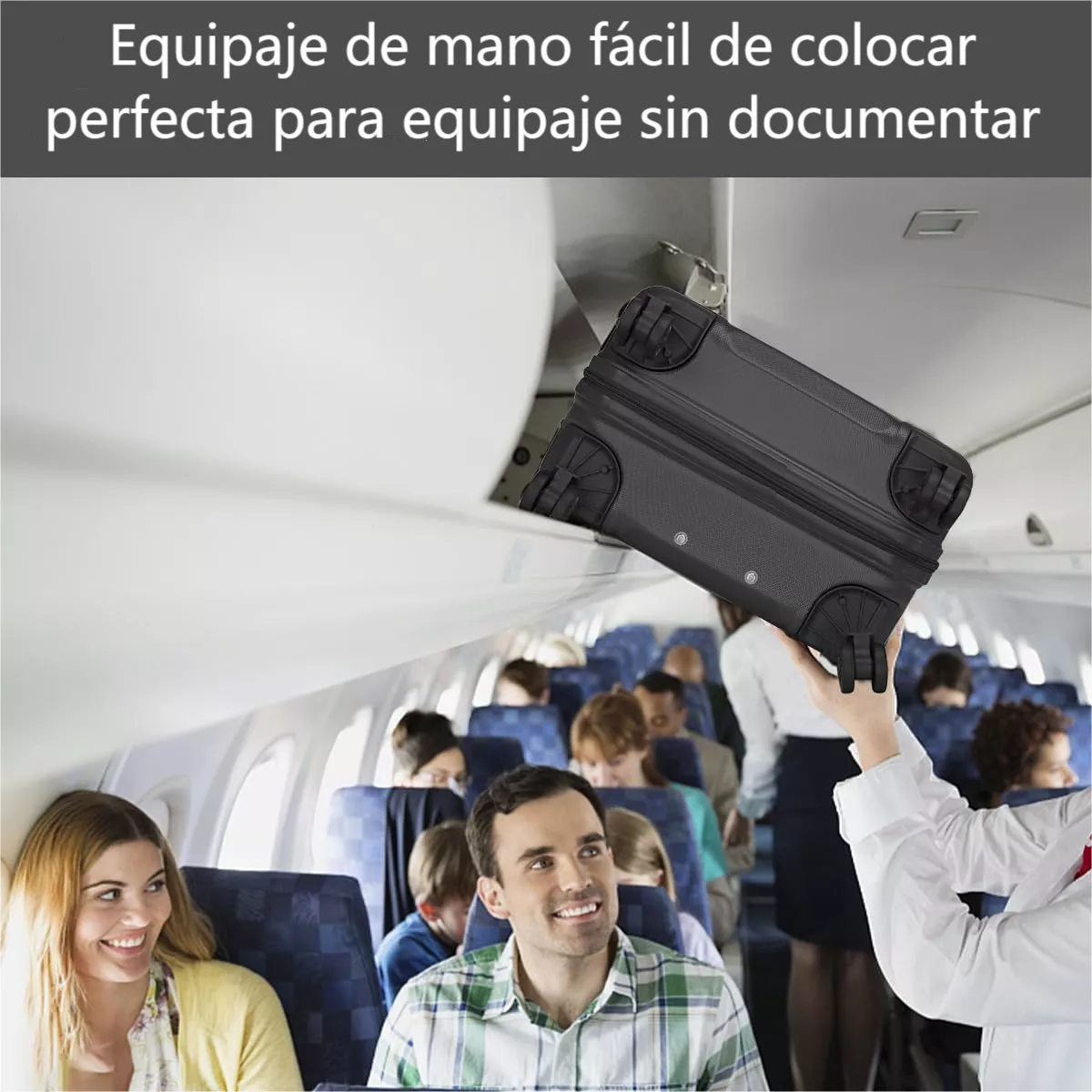 Set Maletas Rígidas kit Viaje Mano Avion 20in 4 Ruedas 360°