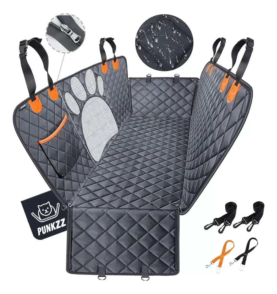 Funda Protector Punkzz CL060129 Cubre Asiento Para Mascotas Perro De Coche