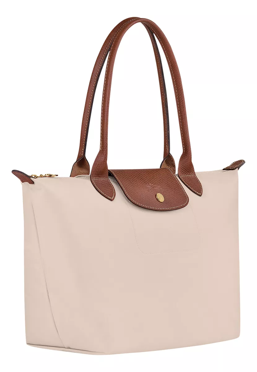 Bolso Tote Cl&aacute;sico Longchamp Blanco Noble Y Elegante