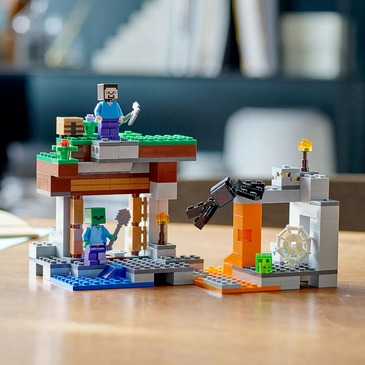 kit De Construcción Lego Minecraft La Mina Abandonada 21166