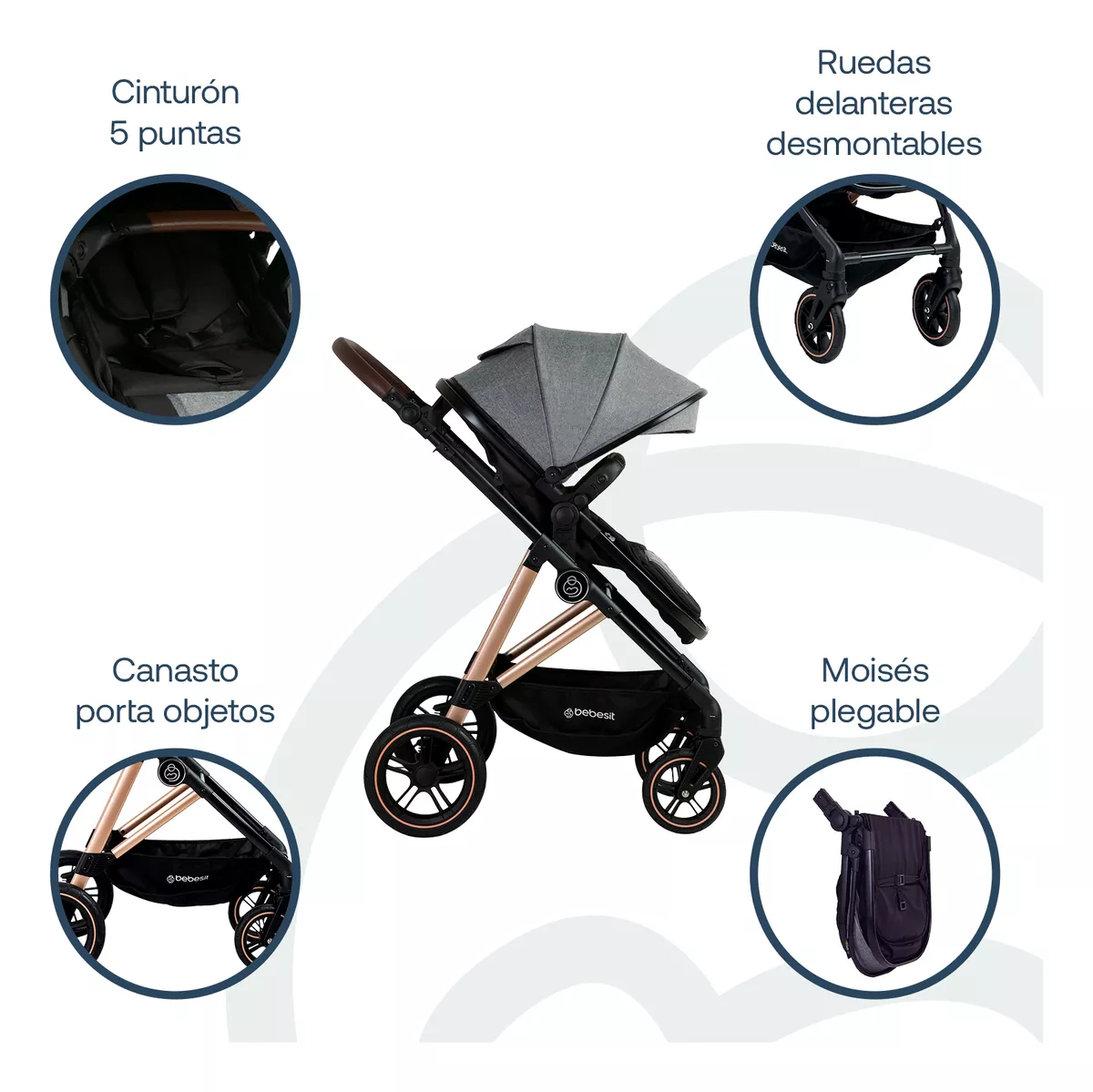 Travel System Bebesit Neo Carriola Infantil Silla De Coche