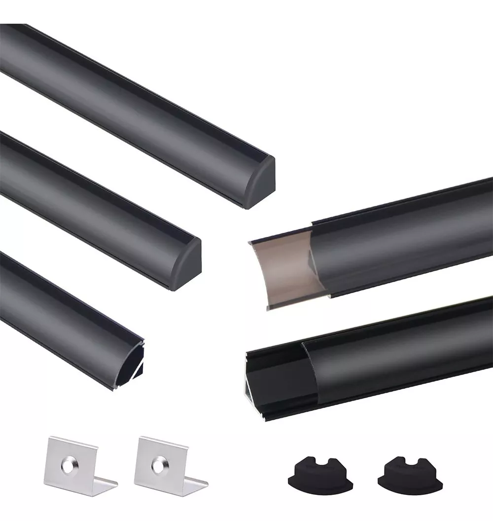 5pcs Perfil De Aluminio Para Tira Led En Casa Oficinas 5m