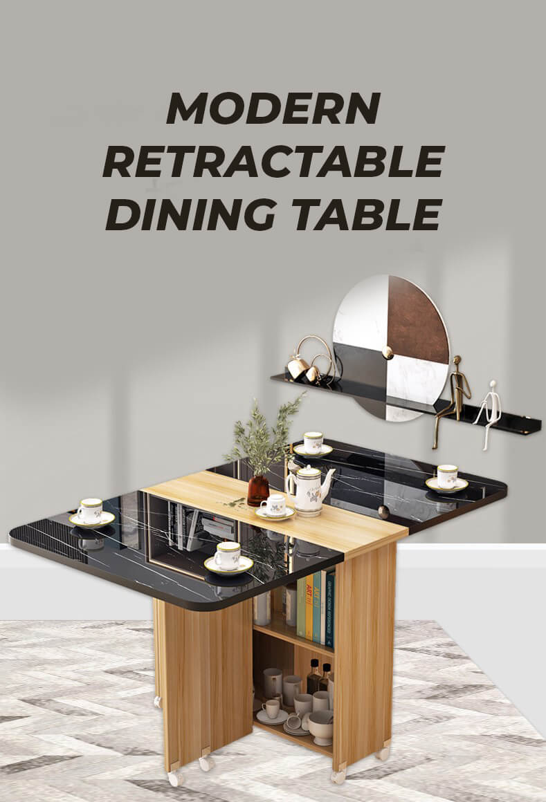Mesa de comedor de expansi&oacute;n moderna