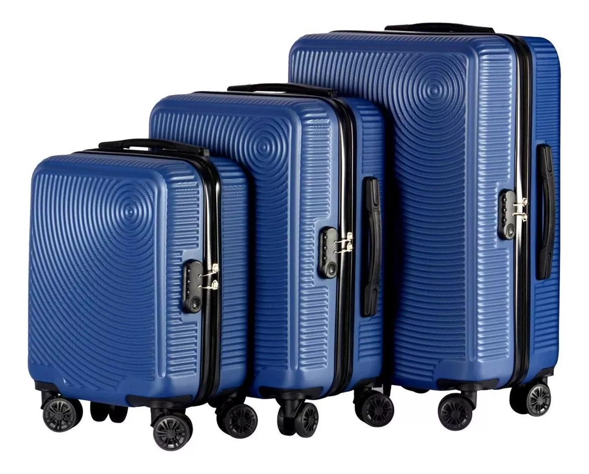 Juego De 3 Maletas De Viaje Travel Elite, Diferentes Tama&ntilde;os