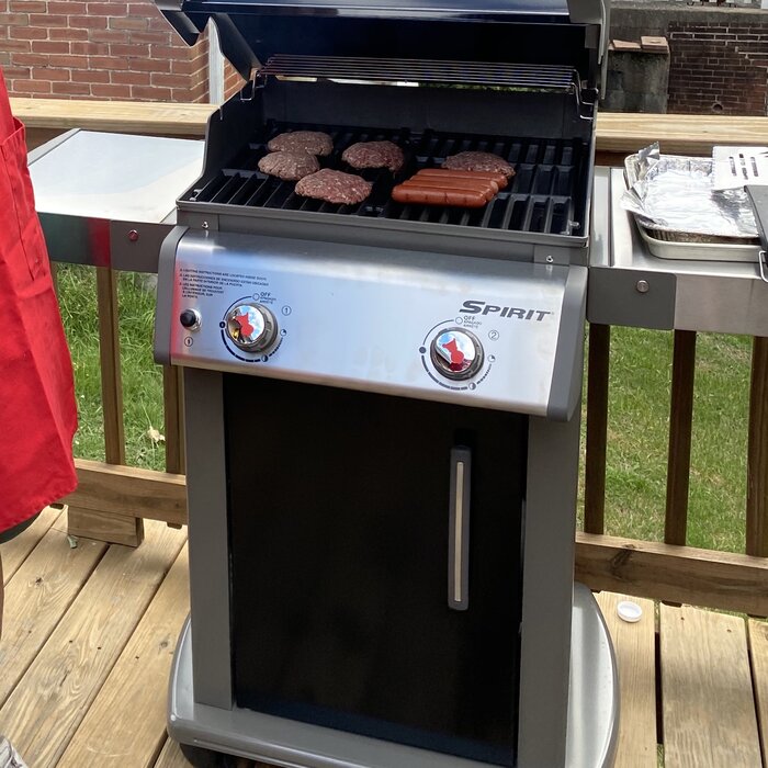 Weber Griddles E-210 Parrilla de gas propano de 2 quemadores con gabinete