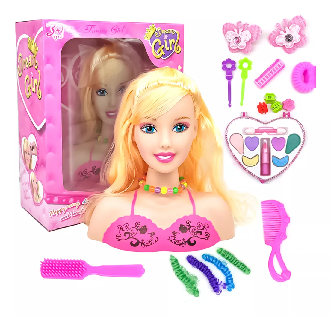 Mu&ntilde;eca Peinar Cabeza Estilista Styling Regalo Ni&ntilde;a Navidad