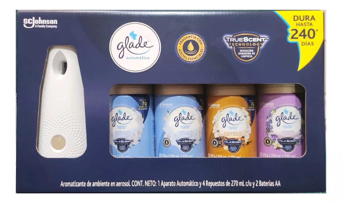 Difusor Glade Automático spray con 4 Repuestos