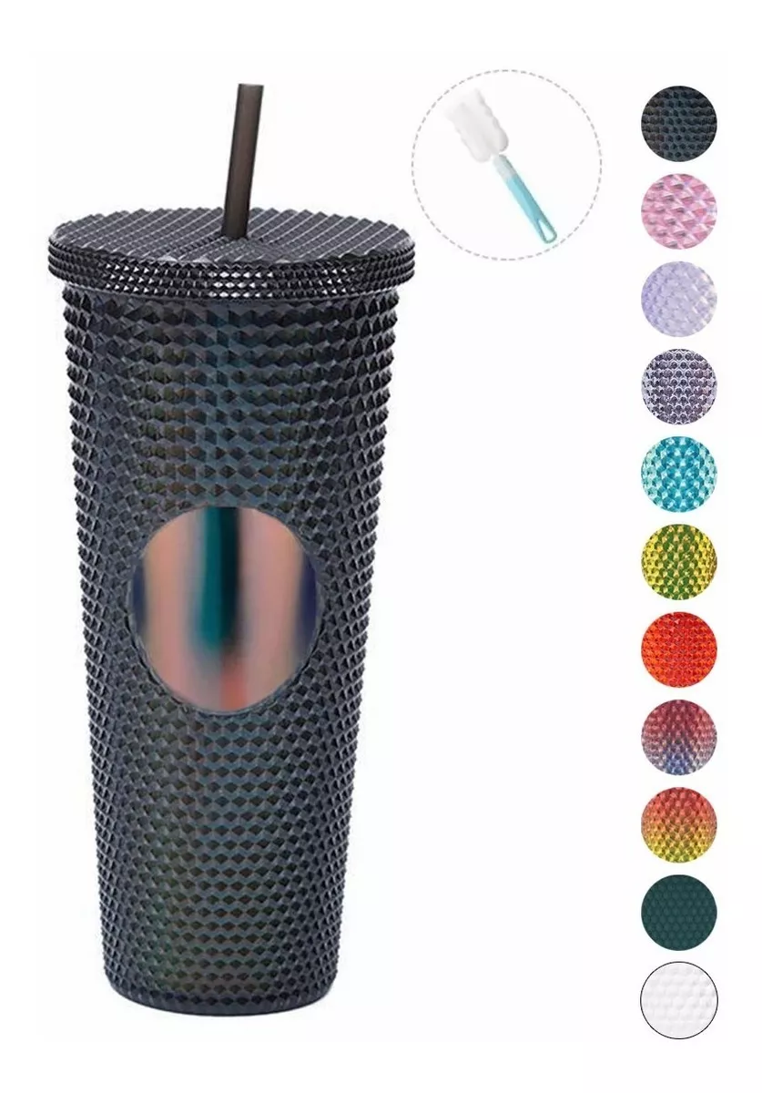 Botella 24oz Doble Pared Tapa Popote Bebidas Frías/calientes