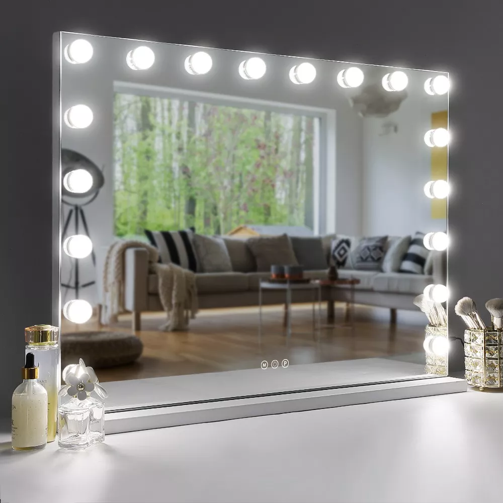 Espejo De Maquillaje Vanitii Estilo Hollywood 18 Led Focos