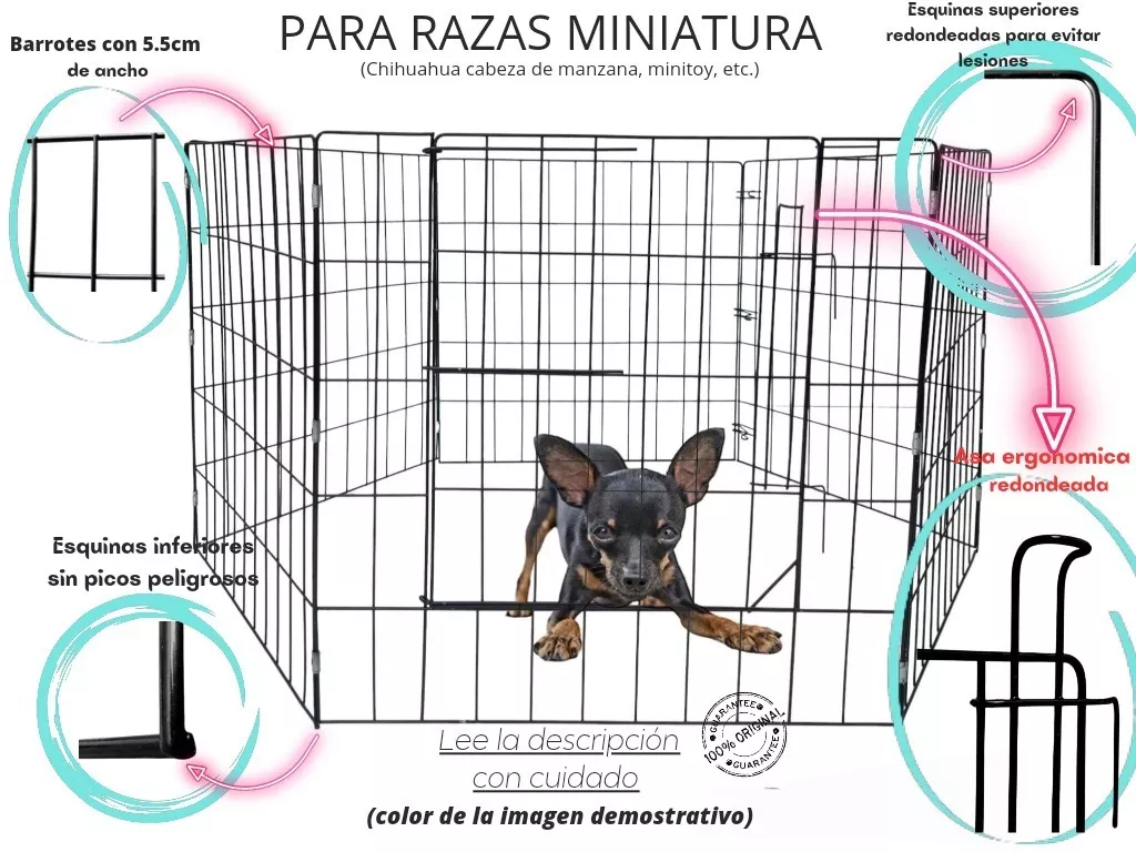 Valla Para Perros Expandible De 75cm De Alto 7.5mt De Largo