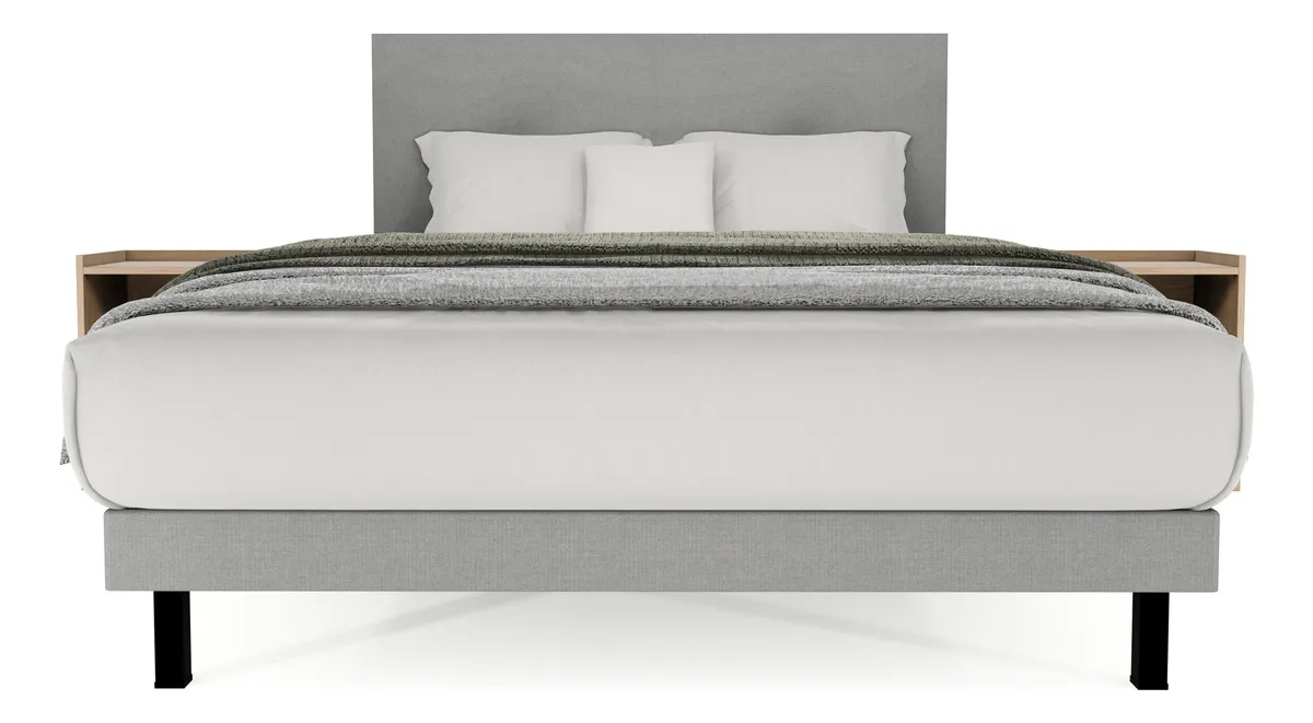 Base Cama Urban Matrimonial-Base + Cabecera + 2 Buros