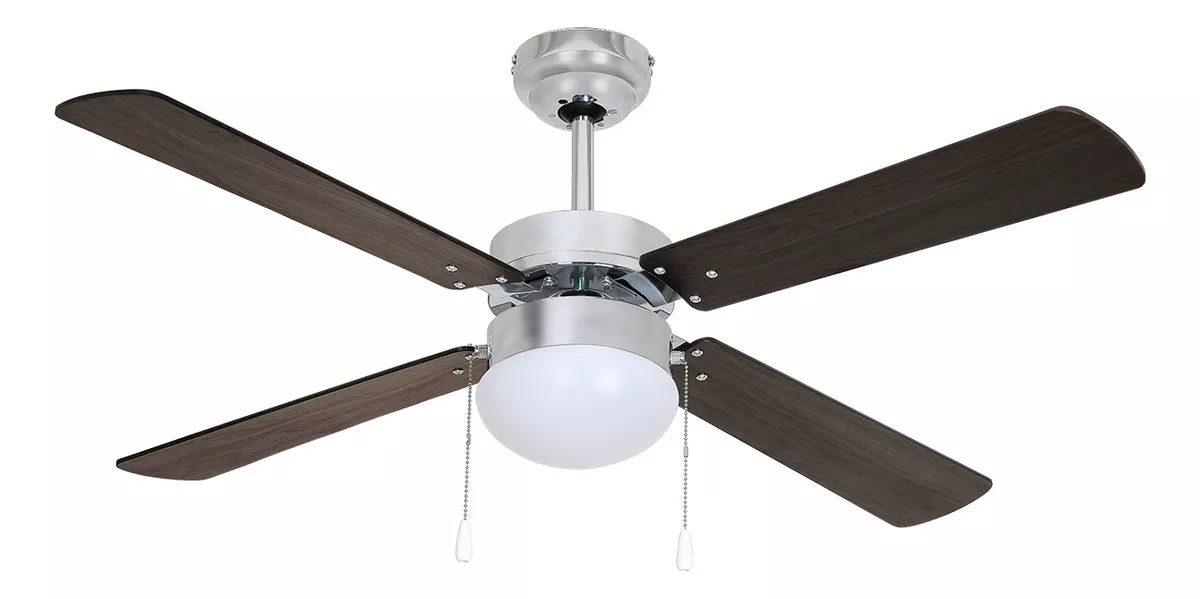 Ventilador De Techo Moderno Encino Chocolate De 42 Pulgadas/107cm Aspas Acabado Tipo Madera Ceiling Fan Beckon