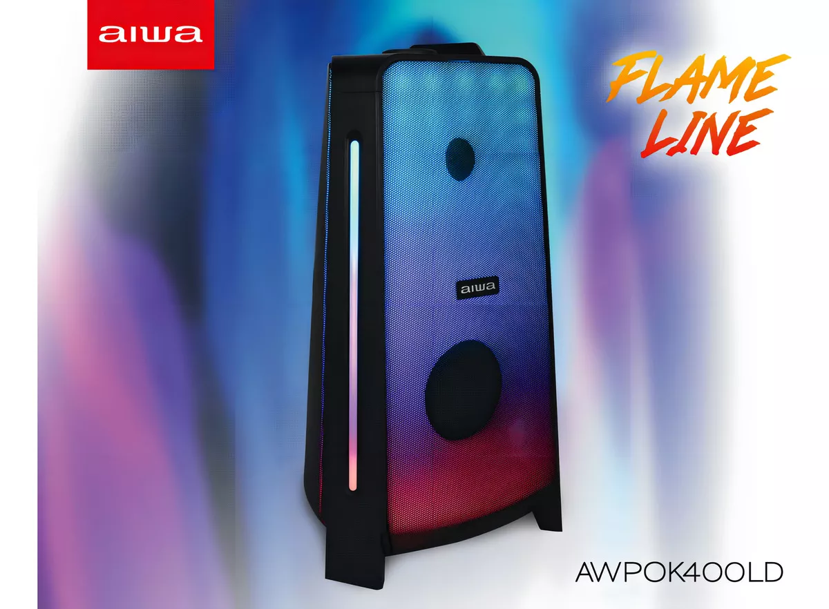 Aiwa Awpok400ld-Bocina Tws Para Fiestas Recargable
