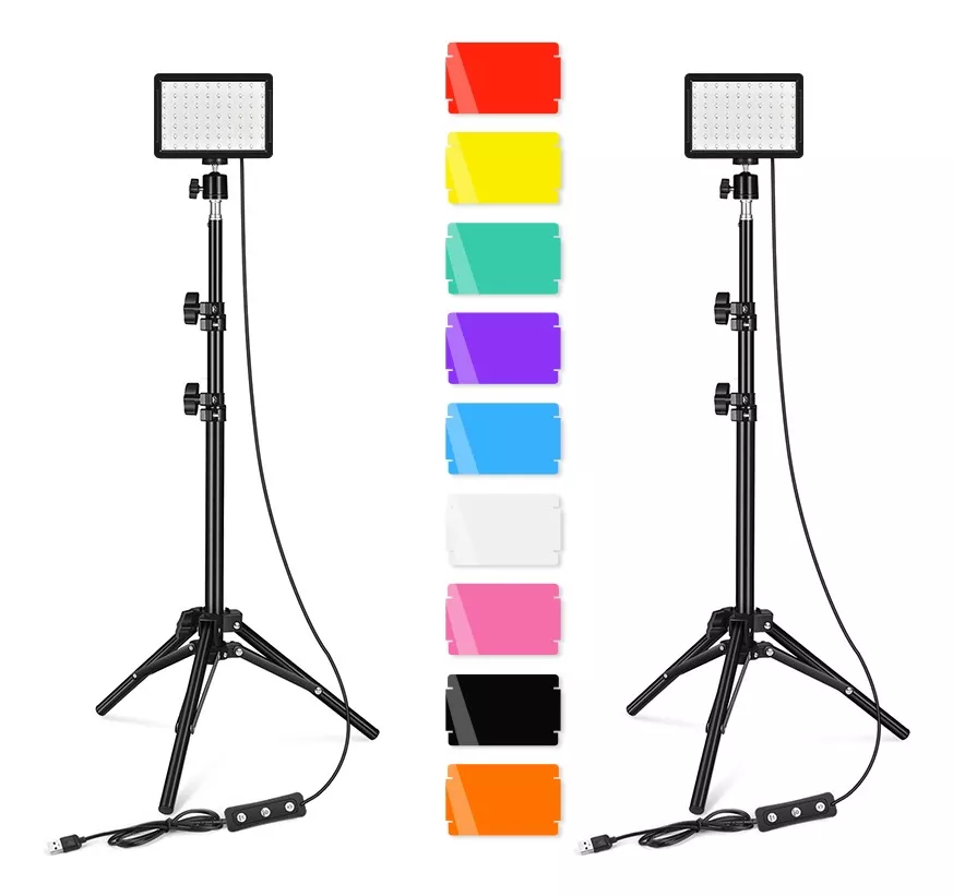 kit Led Usb De Luz Video Iluminaci&oacute;n Fotograf&iacute;a 2pcs