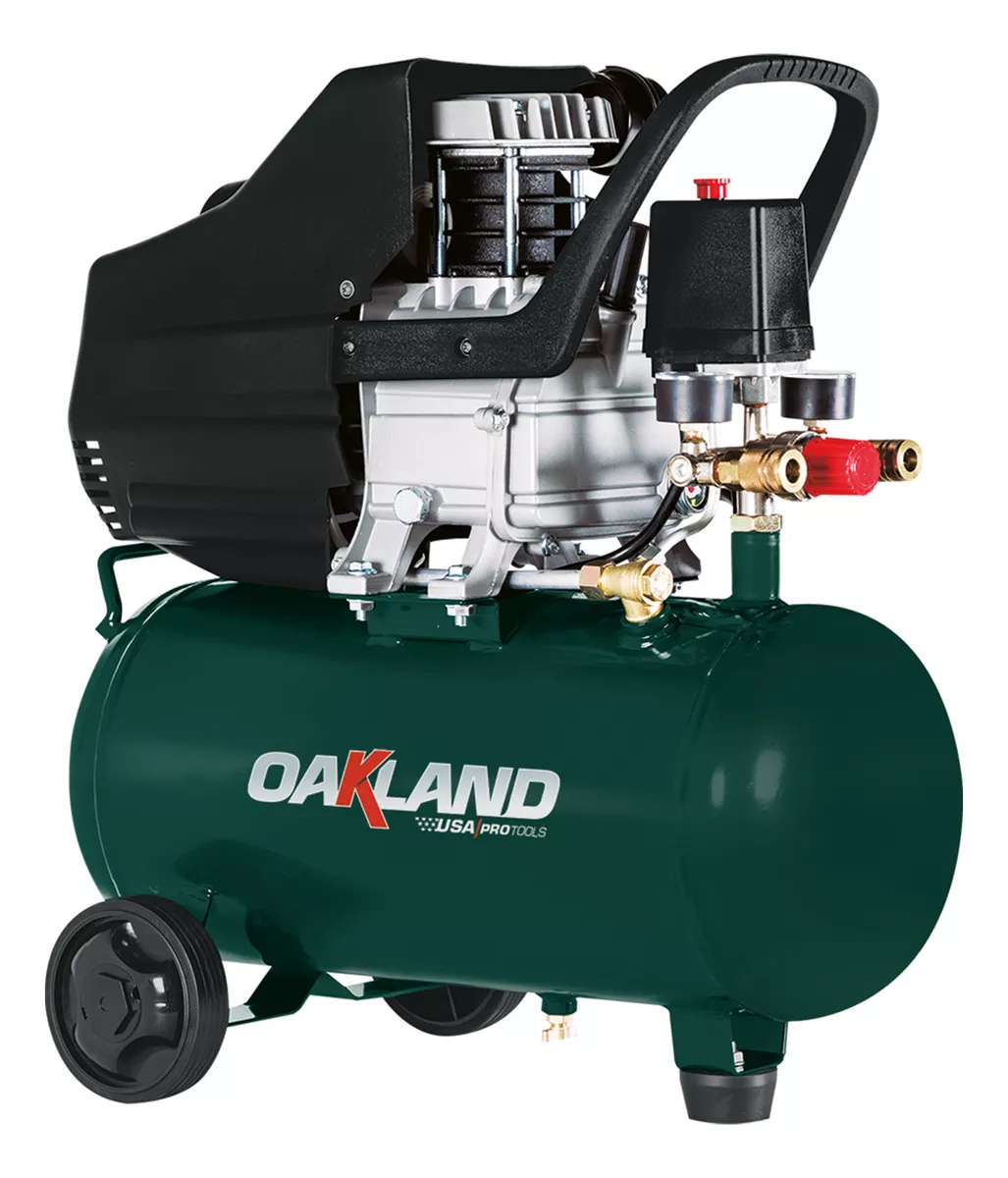 Compresor De Aire 2.5 Hp Electrico 110 v Oakland Ca-2525 color Verde Fase eléctrica Monofásica Frecuencia 60 Hz
