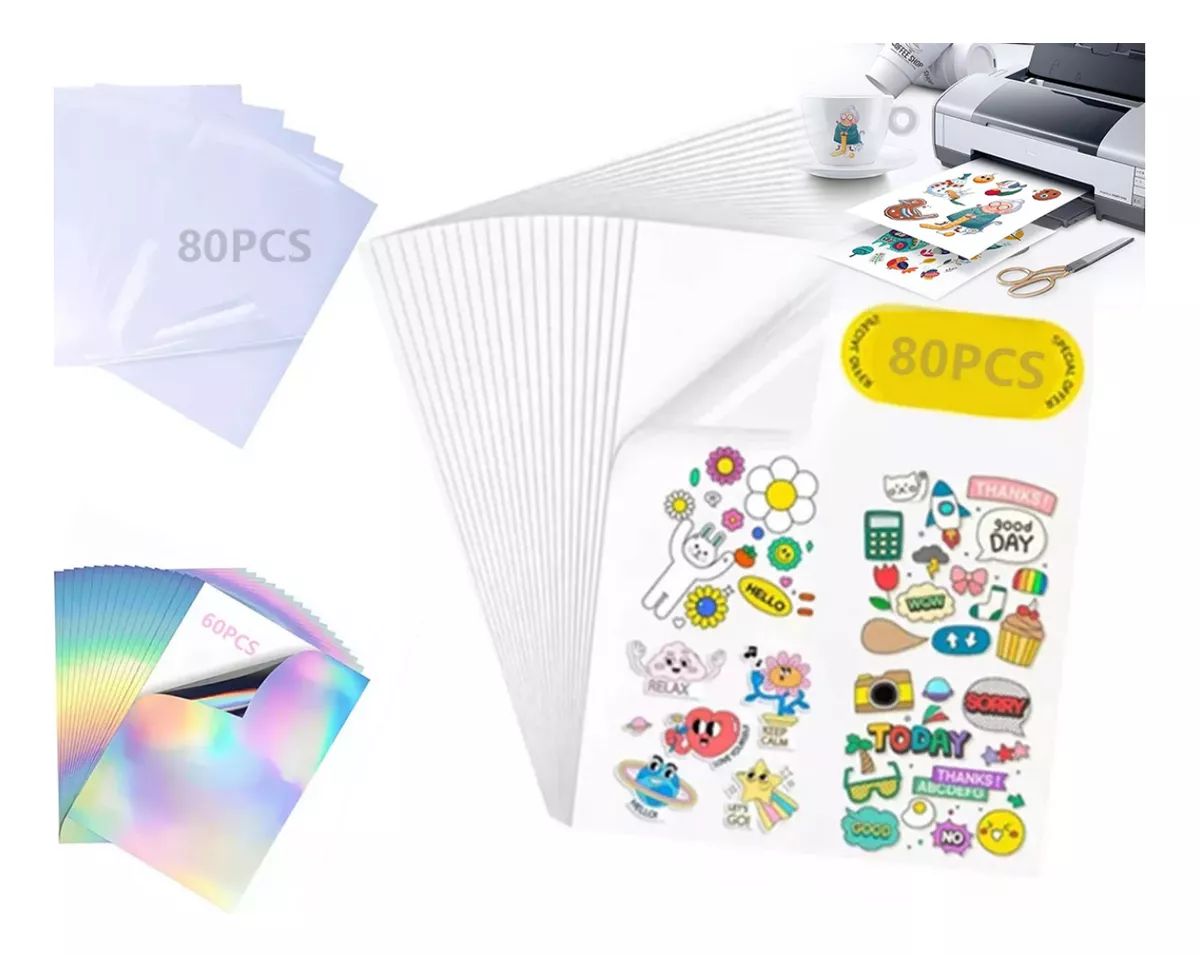 80 Vinil Para Lmpresi&oacute;n Inkjet Adhesivo A4,3opciones De Tipo